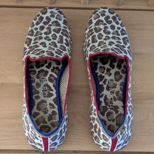 Rothy's Wild Pattern Flats with Red and Blue Accents